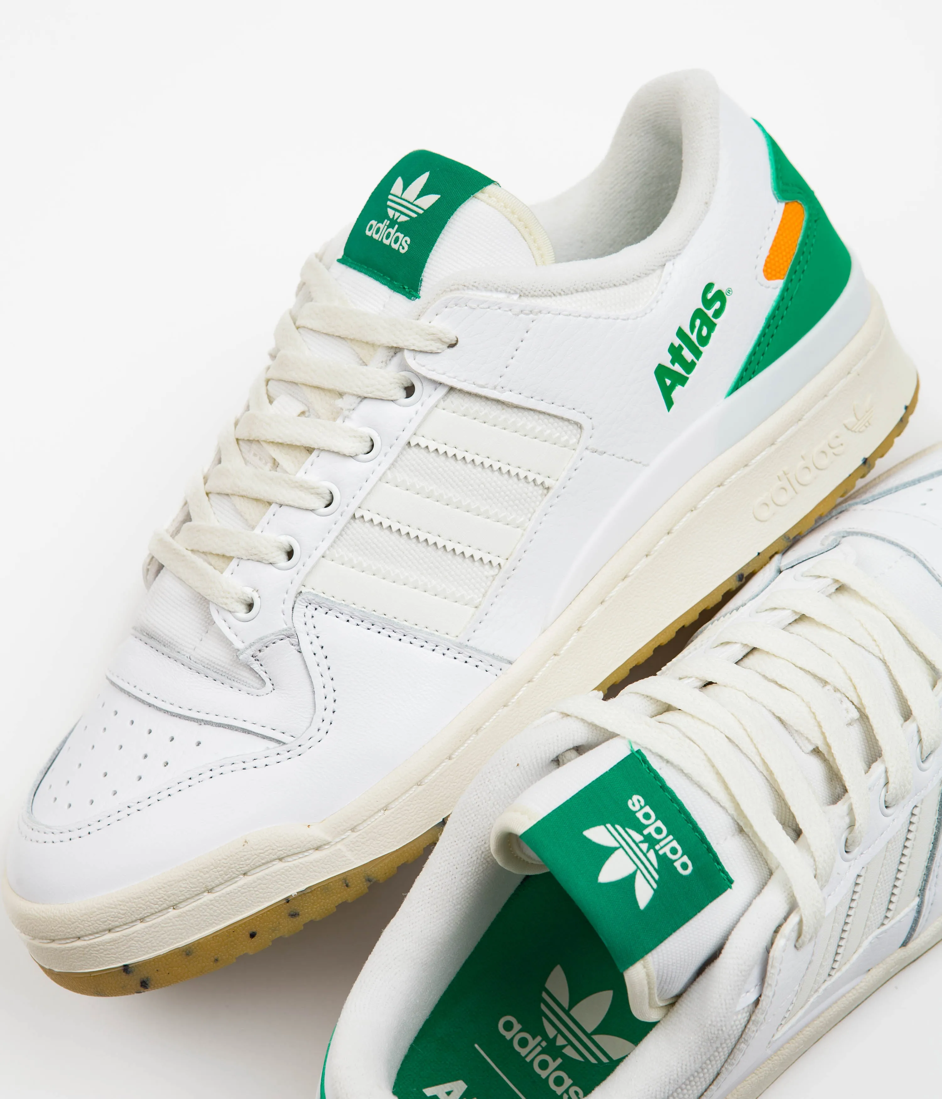 Adidas x Atlas Forum ADV Shoes - FTWR White / Off White / Court Green
