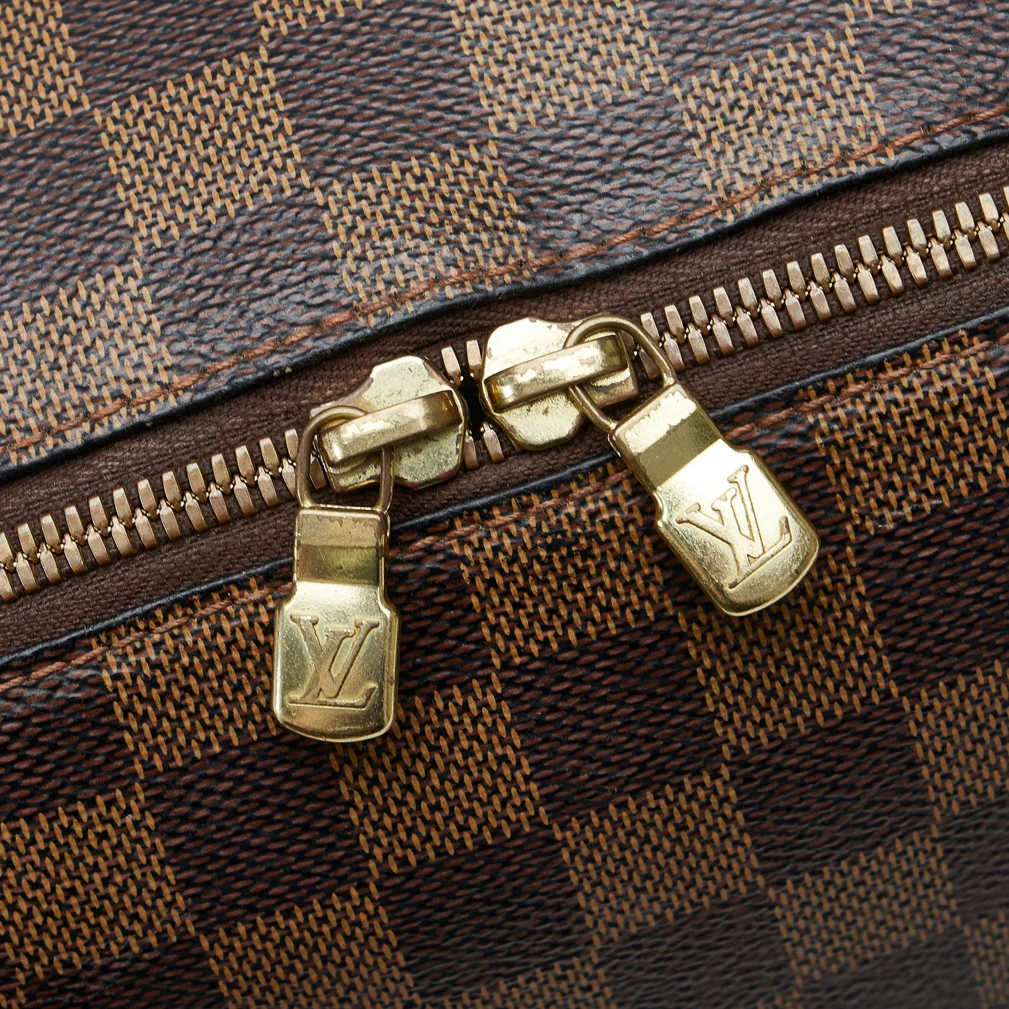 Brown Louis Vuitton Damier Ebene Ribera MM Handbag