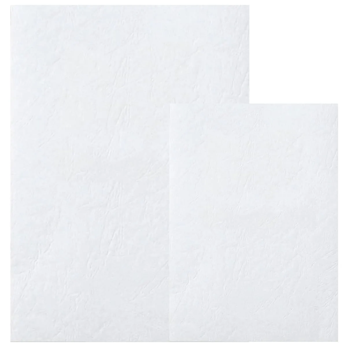 Deluxe Embossed Leather Board Binding Cover, 100/pack, White