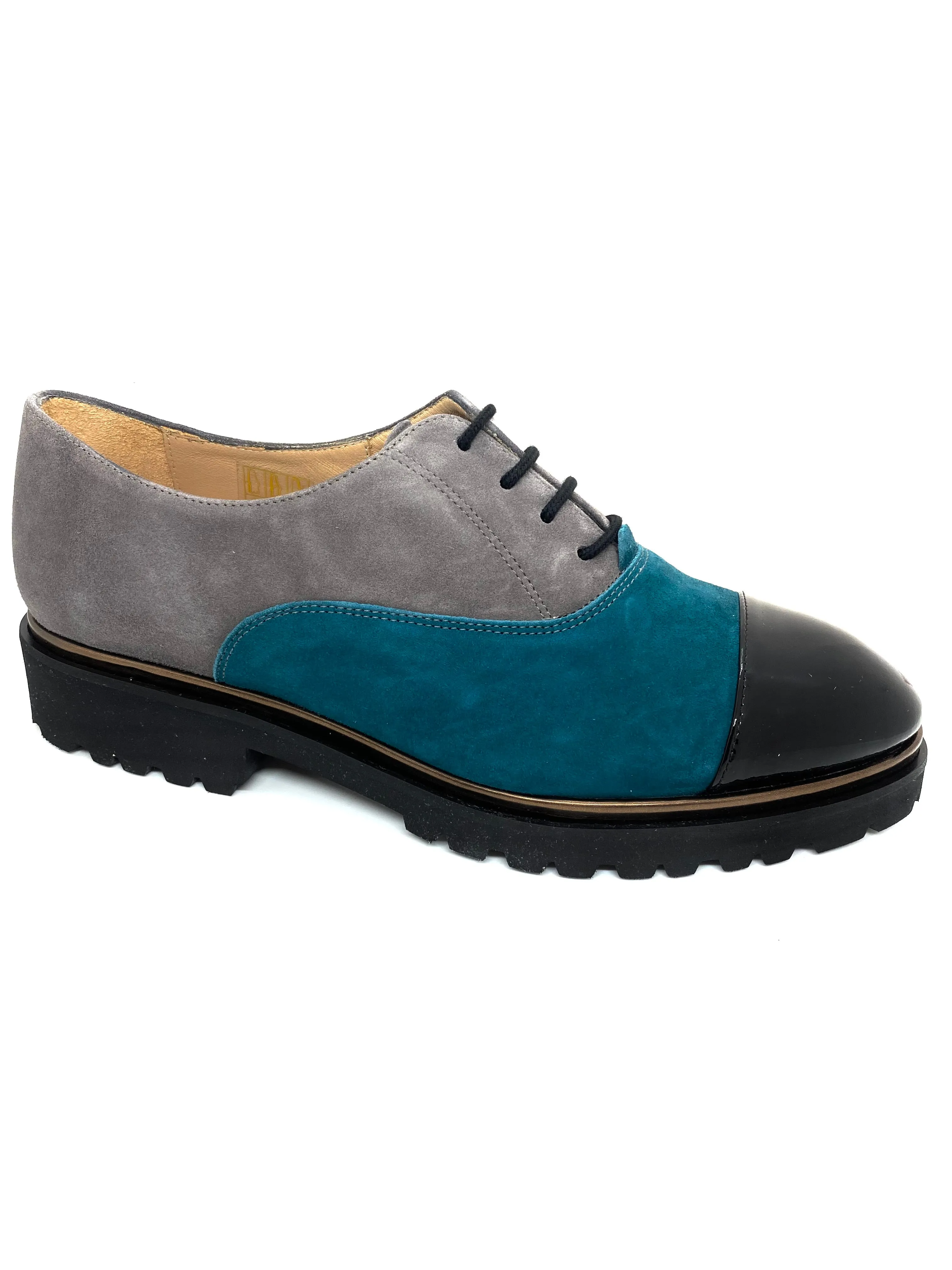 HB Italia Ladies Lace Up Toe Cap Shoe
