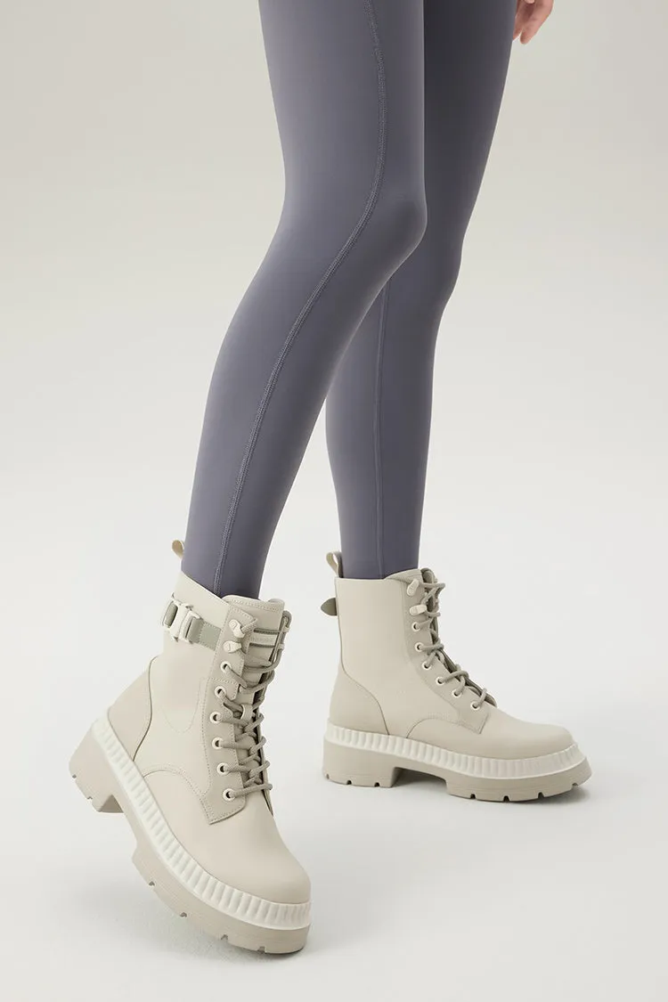 Suburban - Women's Chunky Lace up Combat Martin Boots